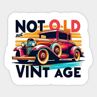 Vintage Car Sticker